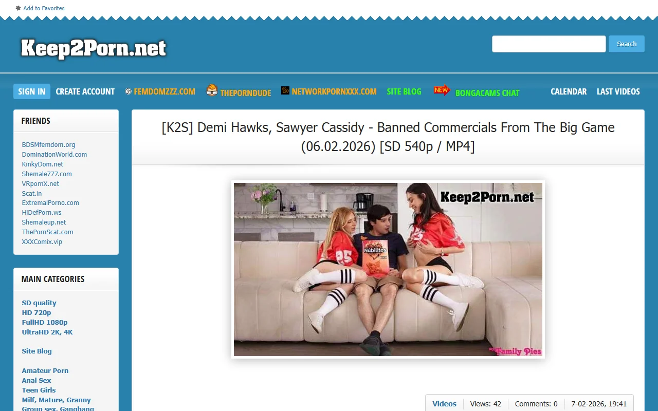 Screenshot: Keep2Porn Screenshot of Keep2Porn