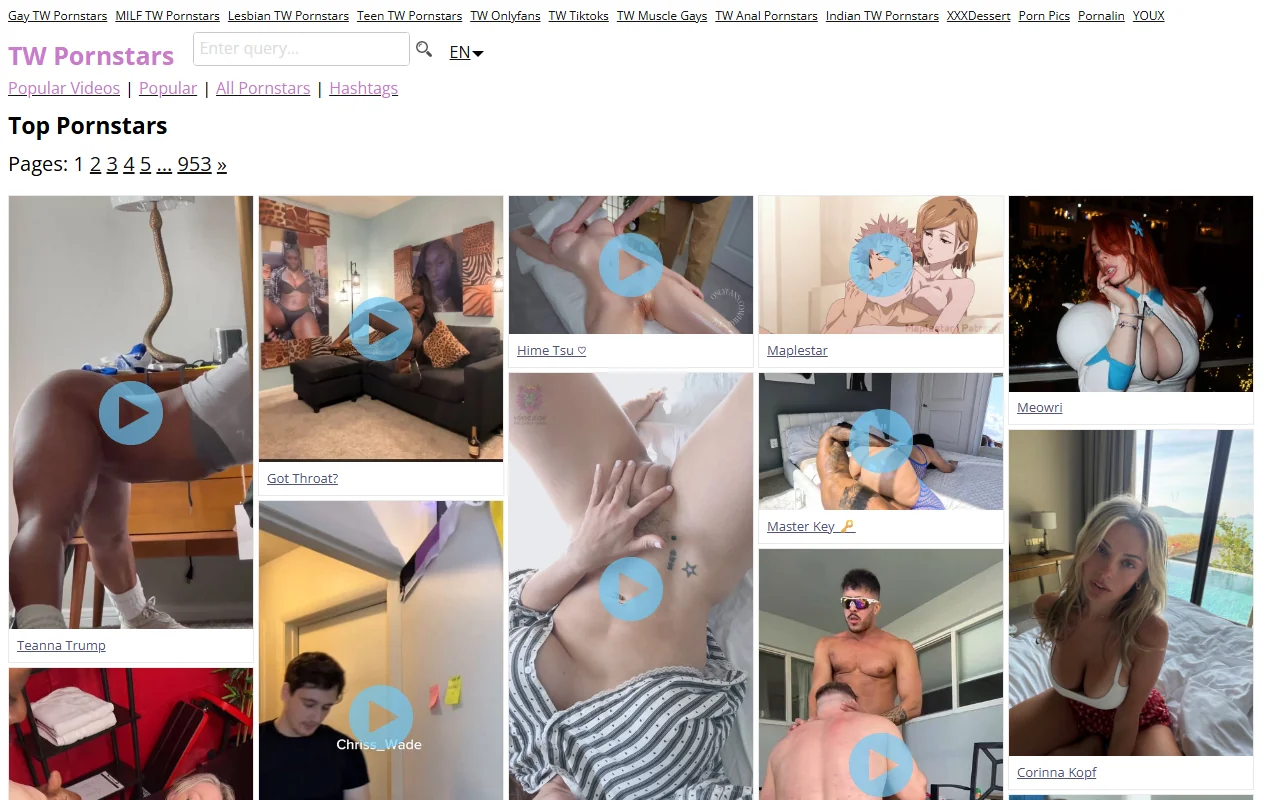 Screenshot: Twpornstars Screenshot of Twpornstars